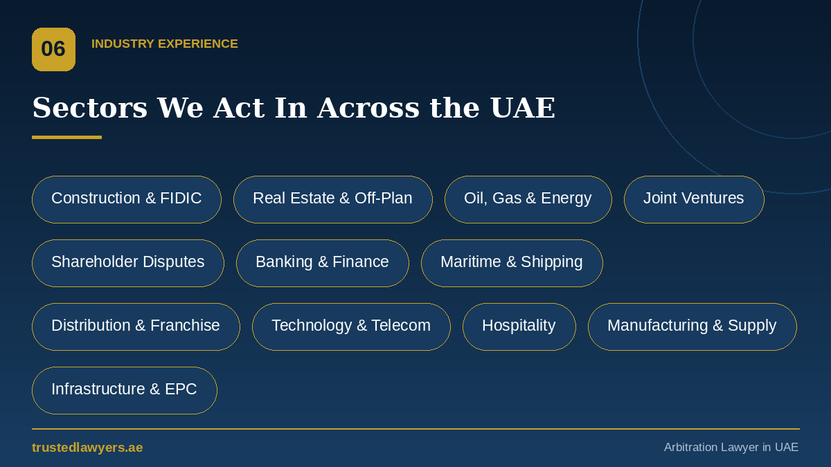 UAE arbitration institutions: DIAC, arbitrateAD, ICC, LCIA and SIAC