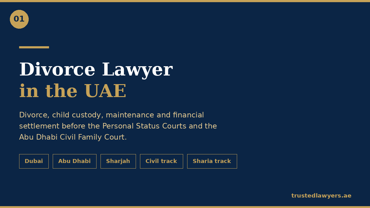 Divorce lawyer in UAE — TrustedLawyers.ae family law team