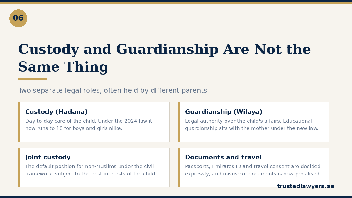 Child custody and guardianship rules in the UAE explained