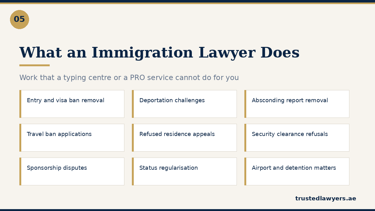 Immigration legal services in the UAE beyond visa processing