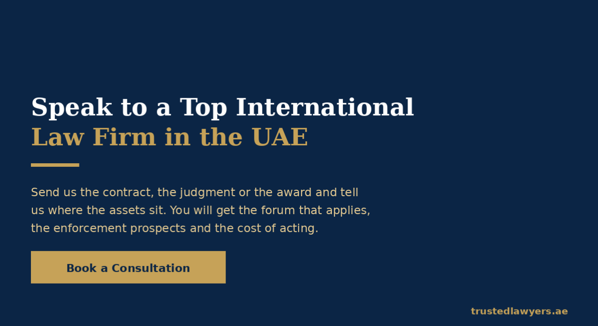 Book a consultation with a top international law firm in UAE