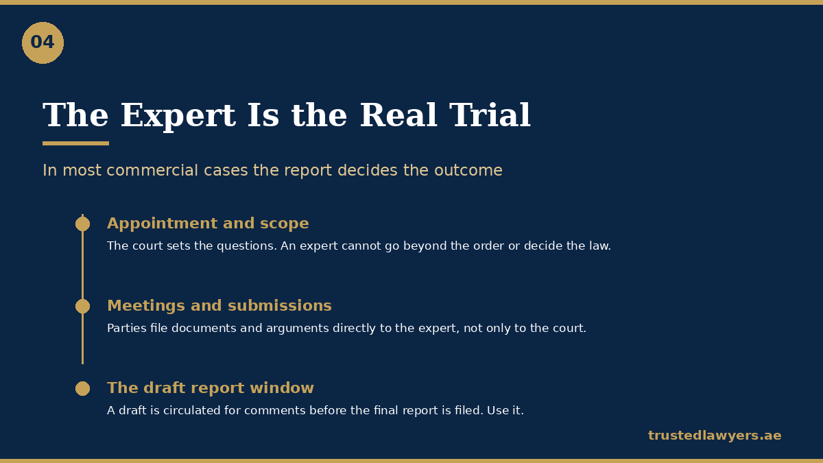 The role of the court-appointed expert in UAE litigation