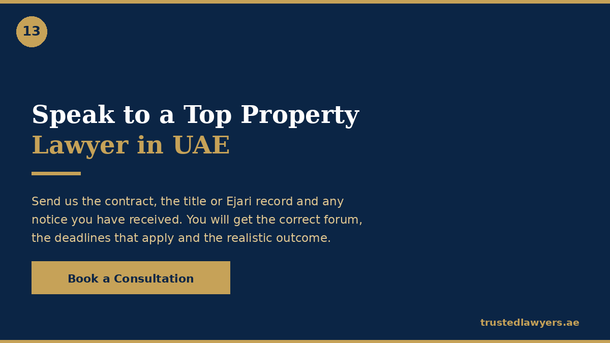 Book a consultation with a top property lawyer in UAE