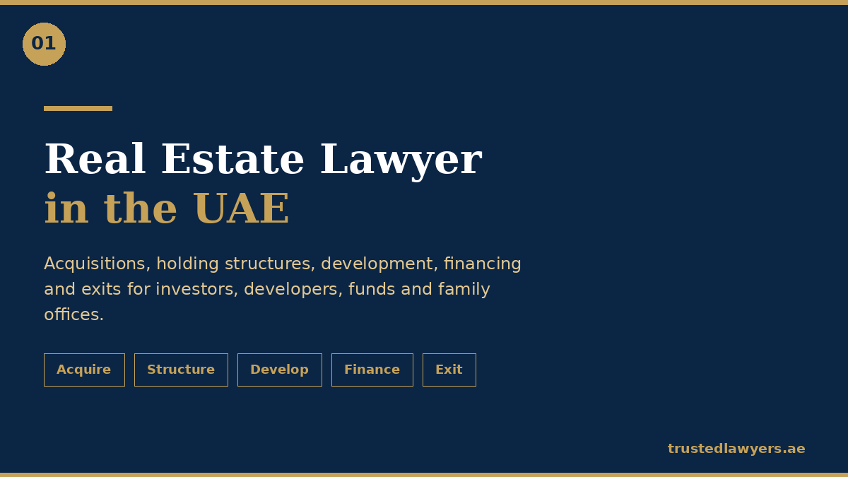 Real Estate Lawyer in UAE